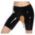 LATEX - Mutandine Gomma con Apertura per Svuotamento (Nero)