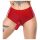 LATEX - base con dildo realistico (rosso)