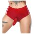 LATEX - base con dildo realistico (rosso)