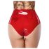 LATEX - base con dildo realistico (rosso)