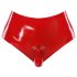 LATEX - base con dildo realistico (rosso)