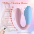 Mrow 03 - vibratore per coppia ricaricabile impermeabile blu rosa