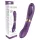 Funny Me Dual - vibratore 2in1 con lingua ricaricabile - silicone viola