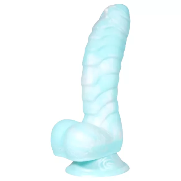 OgazR Sea Serpent - dildo realistico con venature - 17 cm - blu bianco