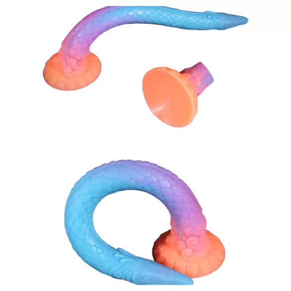 OgazR XXL Eel - dildo anale fosforescente - 47 cm rosa