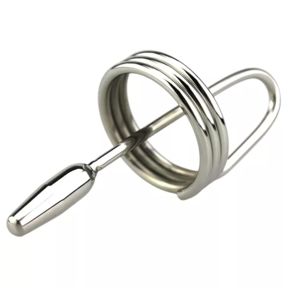 DeepRing - dilatatore con anello - metallo - 9 cm - argento