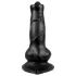 Animalorny - dildo animale cane - 12 cm nero