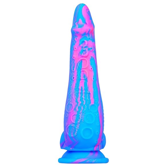 Inkipus - dildo realistico con testicoli - 18cm - silicone blu rosa