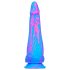 Inkipus - dildo realistico con testicoli - 18cm - silicone blu rosa