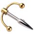 Urethralplay - dilatatore in metallo con ancora - 4,5cm (argento)