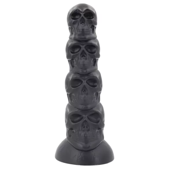 Topped Monster - dildo a forma di teschio - 22 cm (nero)