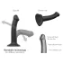 Strap-on-me - dildo doppio strato - nero
