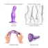 Strap-on-me Curvy S - dildo ondulato con ventosa (viola)