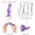 Strap-on-me Curvy S - dildo ondulato con ventosa (viola)