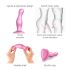 Strap-on-me Curvy M - dildo ondulato con ventosa (rosa)