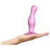 Strap-on-me Curvy M - dildo ondulato con ventosa (rosa)
