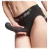 Strap-on-me - dildo curvo con ventosa - nero - taglia S