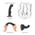 Strap-on-me P&G L - dildo curvo con ventosa - nero