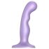 Strap-on-me P&G S - dildo curvo con ventosa - silicone viola