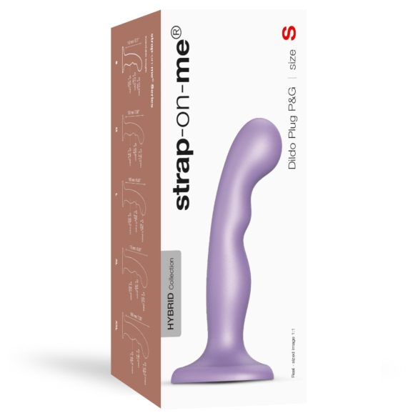 Strap-on-me P&G S - dildo curvo con ventosa - silicone viola