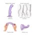 Strap-on-me P&G S - dildo curvo con ventosa - silicone viola