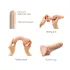 Strap-on-me - dildo doppio strato con ventosa - colore naturale - taglia M