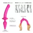 Strap-on-me Swith Semi-Realistico L - Dildo 2in1 in silicone (rosa)