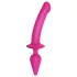 Strap-on-me Switch Semi-Realistic XXL - dildo 2 in 1 (rosa)