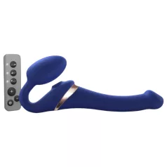   Strap-on-me S - dildo con cintura, vibratore a onde d’aria - (blu)