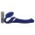 Strap-on-me - Vibratore strap-on con onde d’aria - silicone blu - taglia M