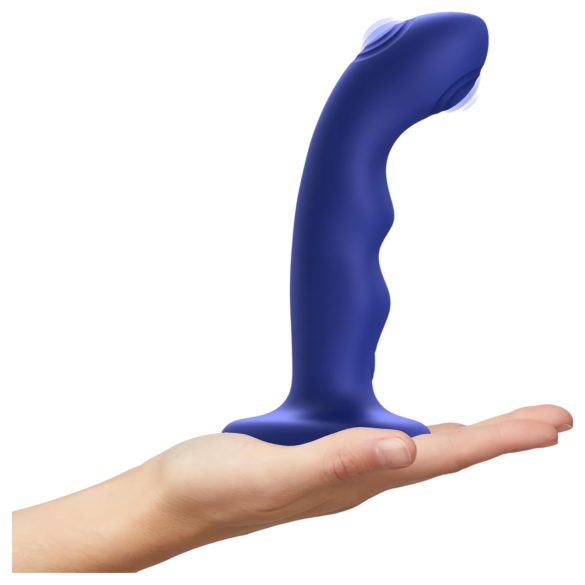 Strap-on-me M - vibratore pulsante G-spot impermeabile (blu)