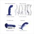 Strap-on-me M - vibratore pulsante G-spot impermeabile (blu)
