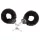 Love to Love - manette peluche morbide - nero