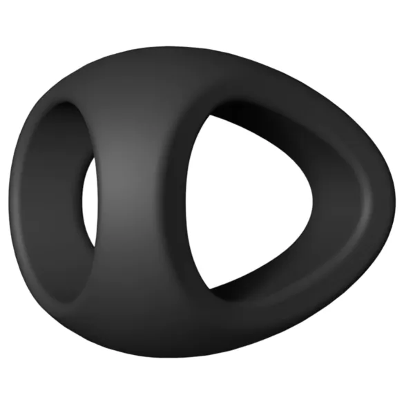 Love to Love Flux - anello fallico - silicone nero
