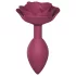 Love to Love Open Roses M - plug anale in silicone (rosso)