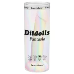 Dildolls Fantasia - dildo in silicone con ventosa (a righe)