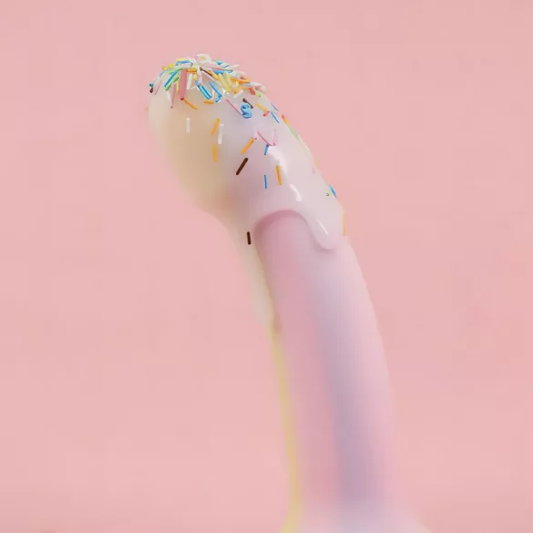 Dildolls Fantasia - dildo in silicone con ventosa (a righe)