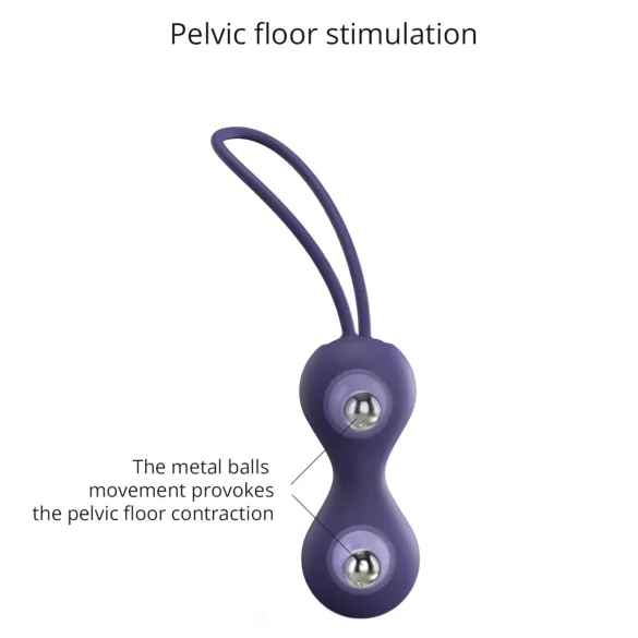 Love to Love Joia - duo palline cinesi (viola)