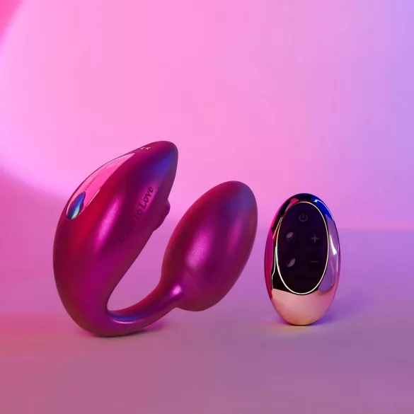 Wonderlover - vibratore punto G e clitoride (metallico rosa)