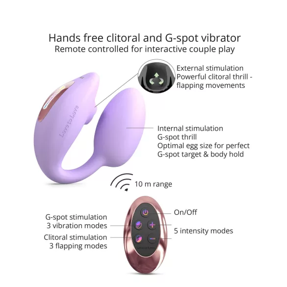 Love to Love Wonderlover - vibratore G-spot stimolante (viola)