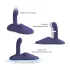 Love to Love GoFast - vibratore con stimolatore vaginale e clitorideo con ventosa (blu)