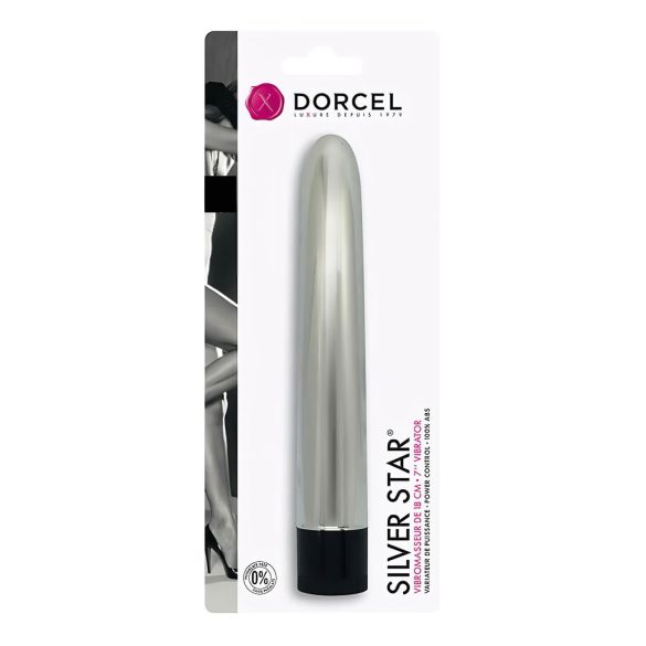 Dorcel Silver Star - vibratore classico a barra - argento