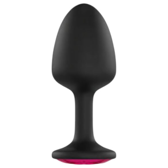 Dorcel - plug anale con pietra rosa - taglia M - nero