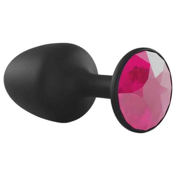 Dorcel - plug anale con pietra rosa - taglia M - nero