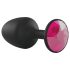Dorcel - plug anale con pietra rosa - taglia M - nero