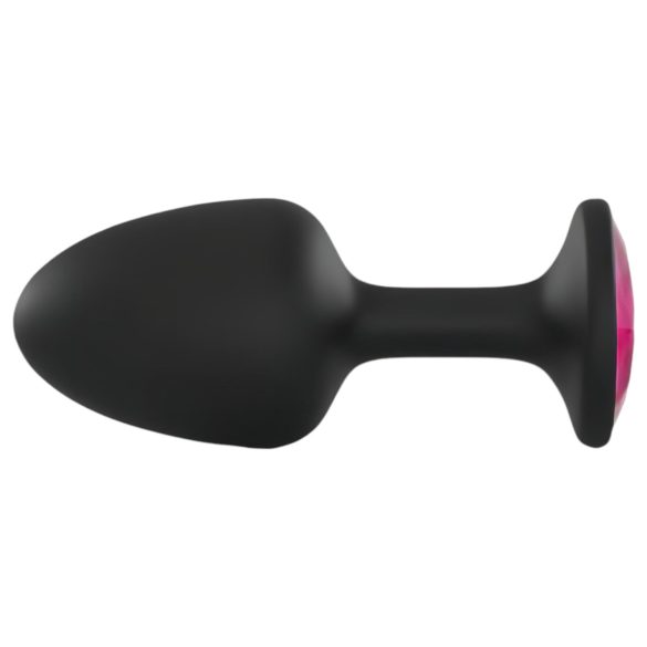 Dorcel - plug anale con pietra rosa - taglia M - nero