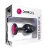 Dorcel - plug anale con pietra rosa - taglia M - nero