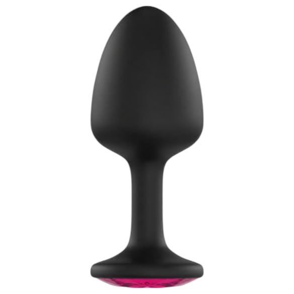 Dorcel Geisha Plug Ruby L - plug anale nero con pietra rosa
