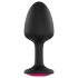 Dorcel Geisha Plug Ruby L - plug anale nero con pietra rosa