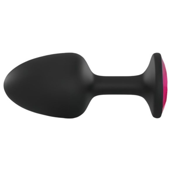 Dorcel Geisha Plug Ruby L - plug anale nero con pietra rosa